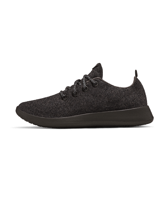 Women's Wool Runner - Natural Black (Black Sole)